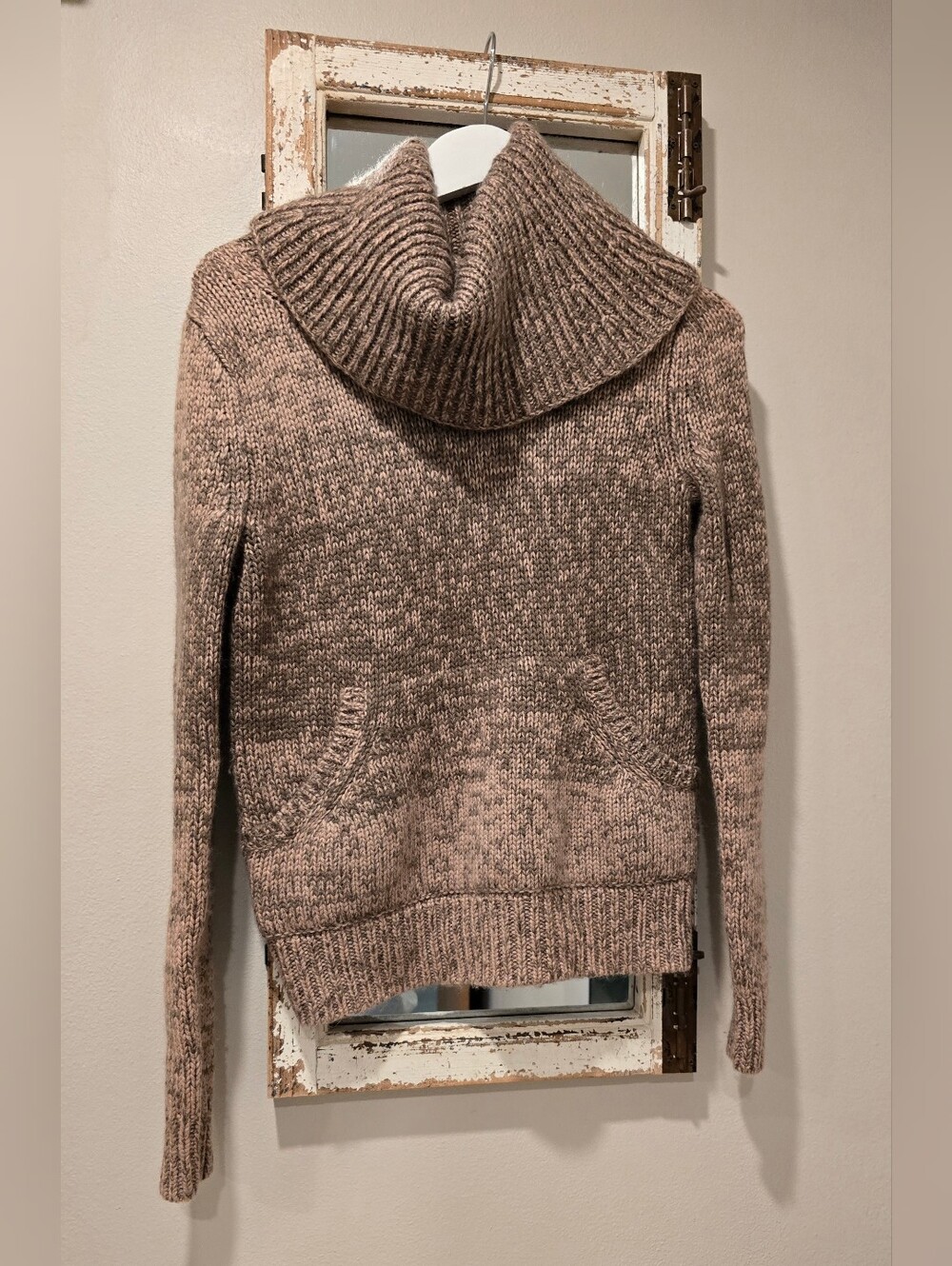 Victoria's Secret/ Moda International Mauve Marled Cowl Neck Sweater
